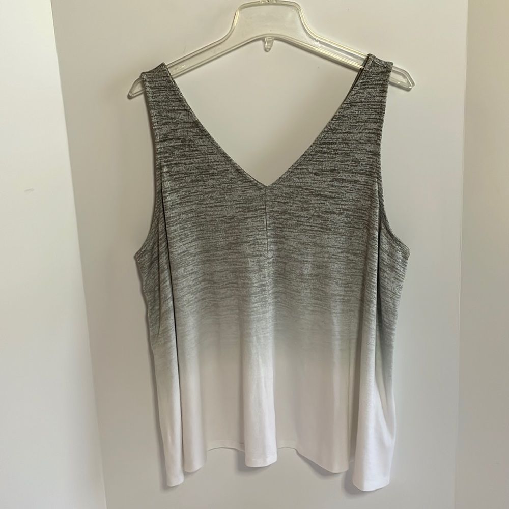 A.N.A. Womens OX ( 14W) Womens Tank Top Knitted  V neck